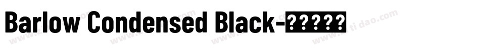 Barlow Condensed Black字体转换